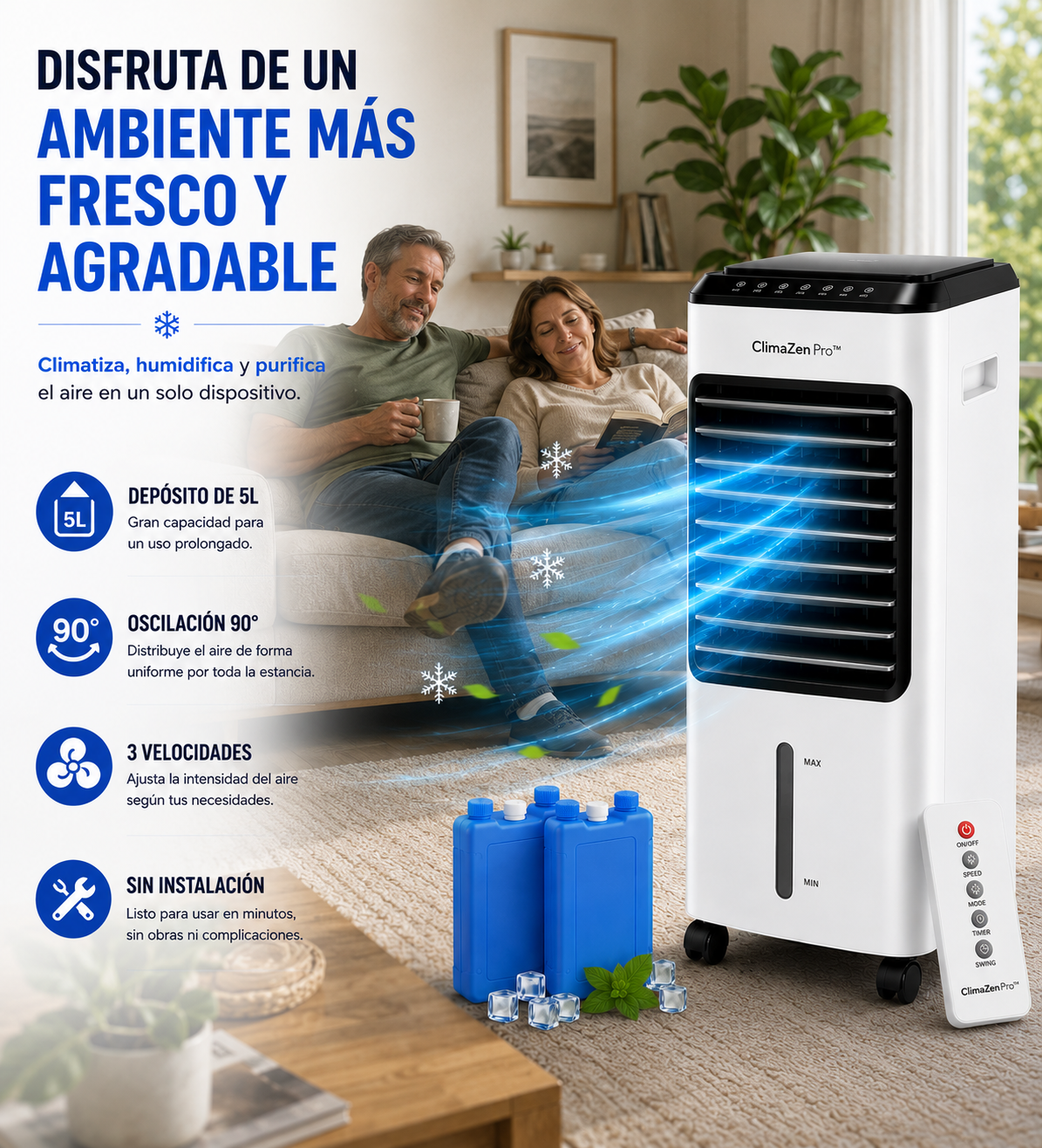 ClimaZen Pro™ | 3 en 1 Portátil