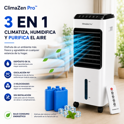 ClimaZen Pro™ | 3 en 1 Portátil