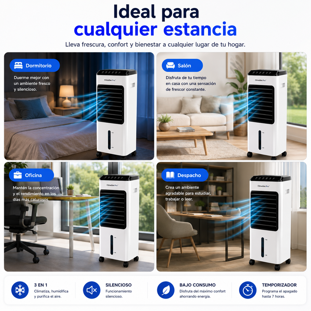 ClimaZen Pro™ | 3 en 1 Portátil