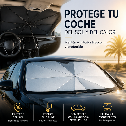 SunShield Pro™ Parasol coche