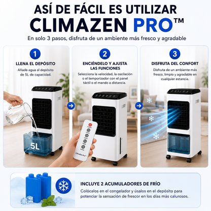ClimaZen Pro™ | 3 en 1 Portátil