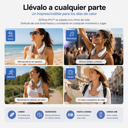 AirFlow Pro™ Ventilador Portátil