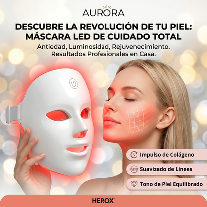 Máscara Facial LED AURORA