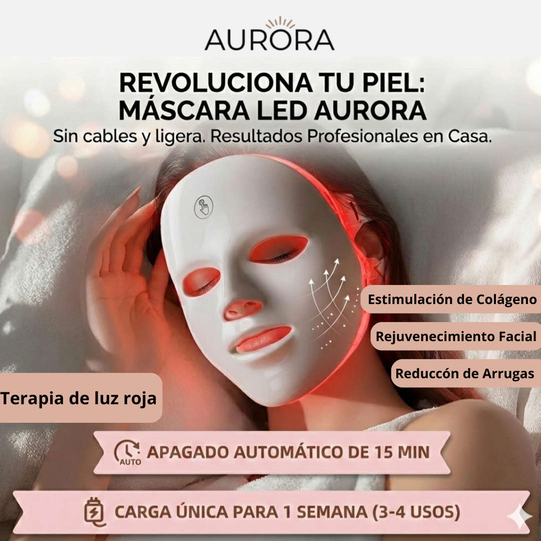 Máscara Facial LED AURORA