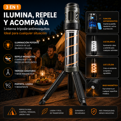 Linterna Lumex Camp Pro Antimosquitos